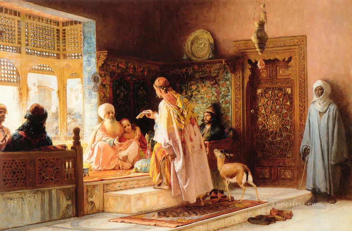 The Messenger Arabic Frederick Arthur Bridgman Oil Paintings